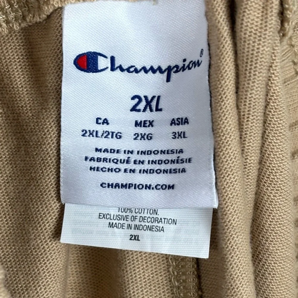 Champion Shorts Womens 2XL Tan Stretch Waist Pull‎ On Casual Comfort Lounge Wear